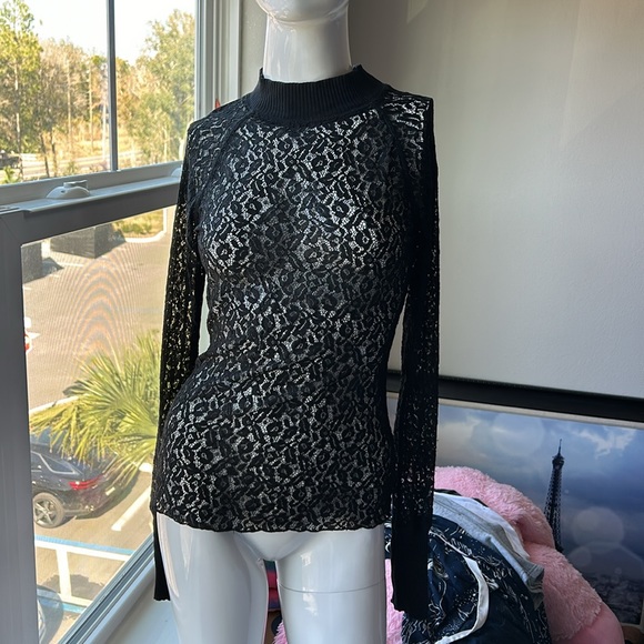 Free People Tops - INTIMATELY FREE PEOPLE BLACK LACE TOP SIZE S